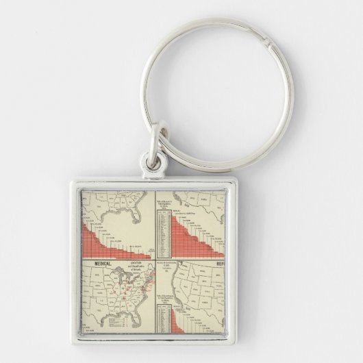 特別学校の統計 キーホルダー (正面)