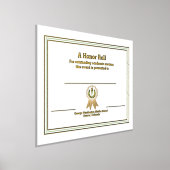 特別学術賞証明書 箔ポスター (レイダウン)