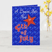 特別少女7月14日 カード (黄色い花)