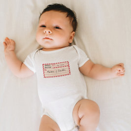 特別引パーソナライズされた渡 ベビーボディスーツ