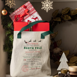 特別引渡し Santa North Poleから トートバッグ