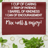 特別感動的な女神のためのレシピ キッチンタオル (折り畳み)