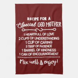 特別感動的な女神のためのレシピ キッチンタオル