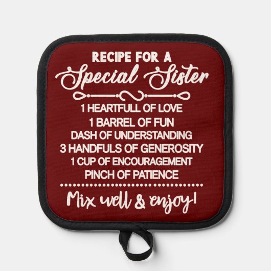 特別感動的な妹のためのレシピ 鍋敷き (正面)