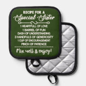 特別感動的な妹のためのレシピ 鍋敷き (正面/裏面)