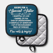 特別感動的な妹のためのレシピ 鍋敷き (正面/裏面)