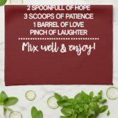 特別感動的な娘のレシピ キッチンタオル (折り畳み)