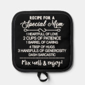 特別感動的な母親のレシピ 鍋敷き (正面)