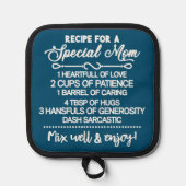 特別感動的な母親のレシピ 鍋敷き (正面)