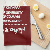 特別感動的な神のレシピ キッチンタオル (四つ折り)