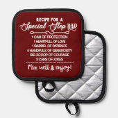 特別感動的な義父のレシピ 鍋敷き (正面/裏面)