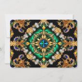 特別招待状とブラジル色デザイン 招待状 (正面)