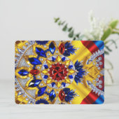 特別招待状とルーマニアデザイン 招待状 (スタンド正面)