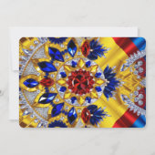 特別招待状とルーマニアデザイン 招待状 (裏面)