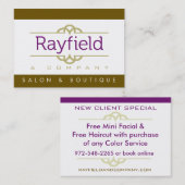 特別提供カード 名刺 (正面/裏面)