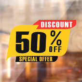 特別提供セールの50%割引 ウィンドウサイン (シート2)