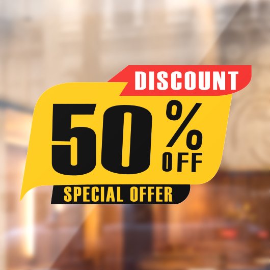 特別提供セールの50%割引 ウィンドウサイン (シート2)