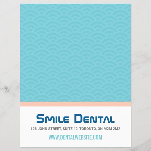 特別提供チラシ付き歯科歯科医サービス チラシ (裏面)