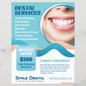 特別提供チラシ付き歯科歯科医サービス チラシ (正面)