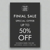 特別提供lディスカウント最終販売ビジネスロゴ ポスター