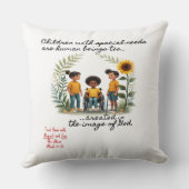 特別支援児童の育成装飾用クッション クッション (裏面)