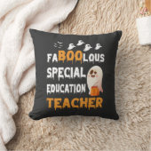 特別支援学級の先生のためのハロウィンTシャツ クッション (ブランケット)