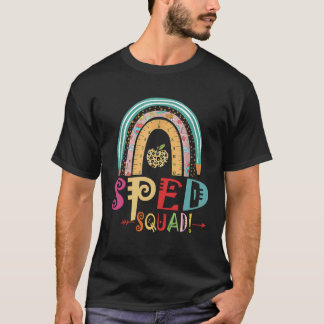 特別支援学級担任の仲間たち スペシャルエド担任のバックトゥスクール レインボー Tシャツ