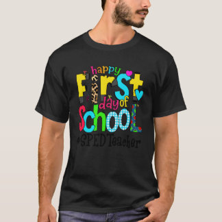 特別支援学級担任の先生の初登校日おめでとう Tシャツ