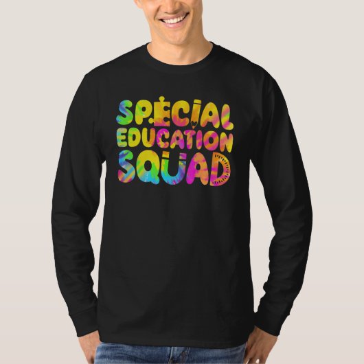特別支援学級担任 スペシャルエデュケーション女子タイ染め Tシャツ (正面)