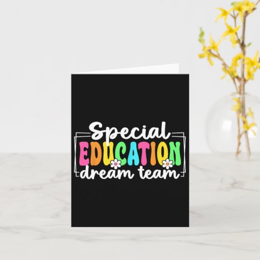 特別支援教育のドリームチームが学校に復帰 特別支援教育 カード (黄色い花)