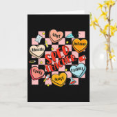 特別支援教育の先生バレンタイン会話H カード (黄色い花)