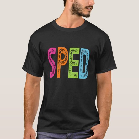 特別支援教育教師への感謝 SPED Tシャツ (正面)