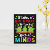 特別教え心自閉症先生自閉症が待ち受ける カード (黄色い花)