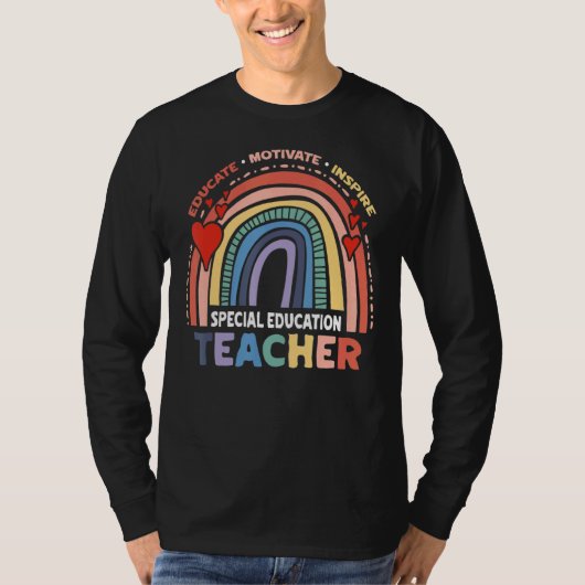 特別教意欲を起こ育インスパイア先生 Tシャツ (正面)