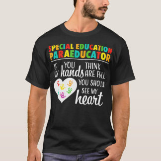 特別教育の対教育者かわいいハート鑑賞 Tシャツ