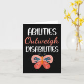 特別教育ギフト – 能力は障害者を上回る カード (黄色い花)