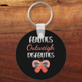 特別教育ギフト – 能力は障害者を上回る キーホルダー (正面)