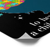 特別教育スペード先生 – 自閉症意識 ポスター (角)