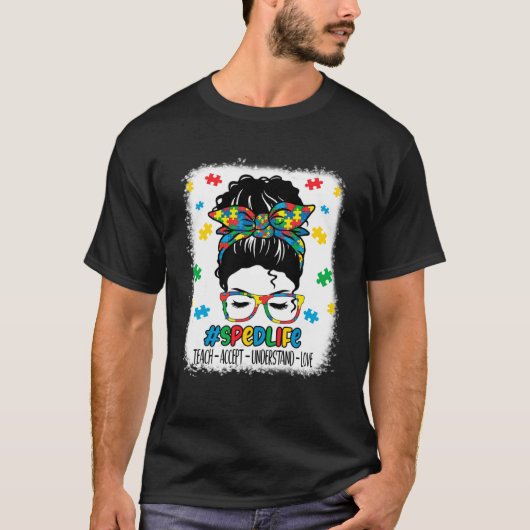 特別教育ライフスパン先生教え受け入れU Tシャツ (正面)