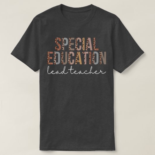 特別教育リード先生ヒョウ鑑賞 Tシャツ (デザイン正面)
