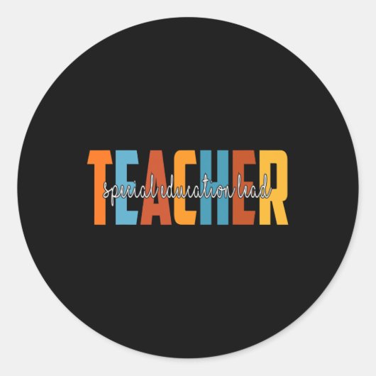 特別教育リード先生秋ラブ秋Th ラウンドシール (正面)