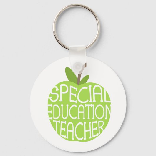 特別教育先生グリーンアップルキーチェーン キーホルダー (正面)