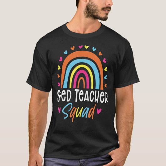 特別教育先生スペードボーホボーホレインボ Tシャツ (正面)