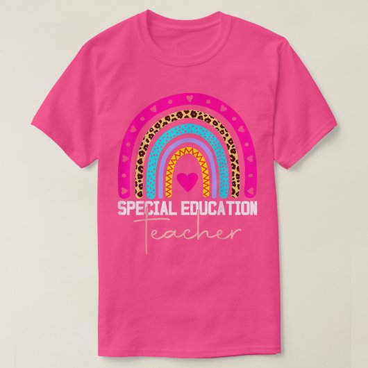 特別教育先生スペードSPEDレオパードライ Tシャツ (デザイン正面)