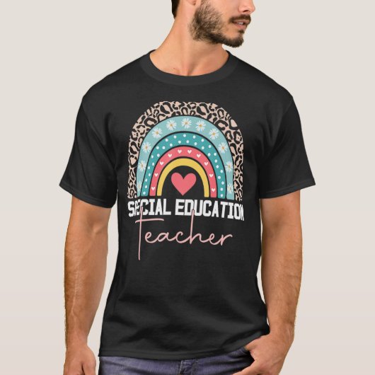 特別教育先生スペードSPEDレオパードライ Tシャツ (正面)