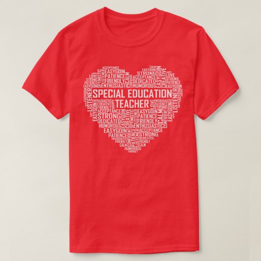 特別教育先生ハート Tシャツ (デザイン正面)