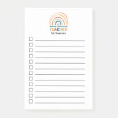 特別教育先生レトロカラーズボホレインボ ポストイット (正面)