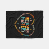 特別教育先生包摂S自閉症アウェア フリースブランケット (正面(横))