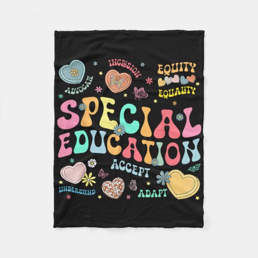 特別教育先生感動的ス教えペド フリースブランケット (正面)