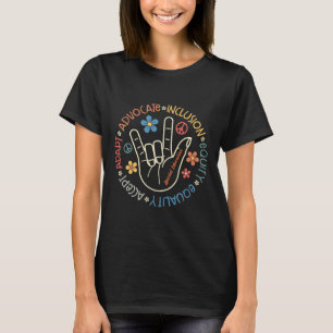 特別教育先生感動的自閉症あわ Tシャツ
